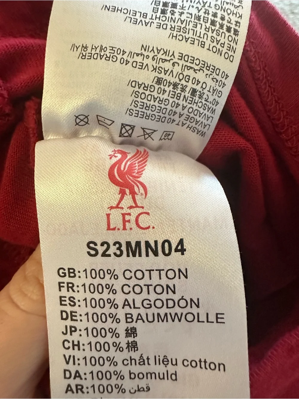 Liverpool Red and White Baby One-Piece Bodysuit